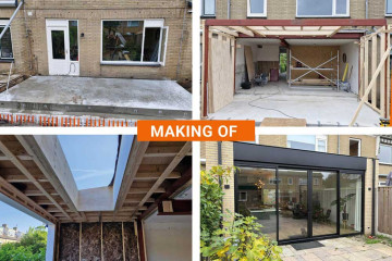 Moderne uitbouw aan een woning in de Bollenstreek, uitgevoerd door Faas Timmerwerken