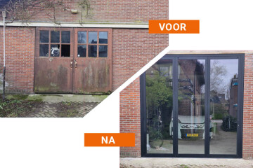 Faas Timmerwerken plaatsen openslaande garage deuren lisse